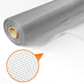 Durable Stainless Steel Mesh Window Screen Roll, 37" x16’ Metal Window Screen Replacement,Silver Woven Wire Mesh Screen for Window, Door, Patio,Pet